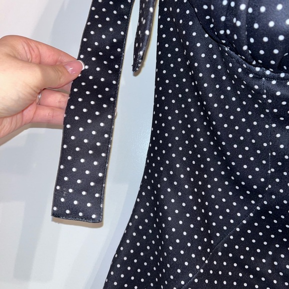 House of CB Paloma black & white polka dot dress - Picture 6 of 9
